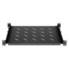 Intellinet rack - plank - met variabele rails, vaste montage - zwart, RAL 9004 - 1U - 48,3 cm (19)