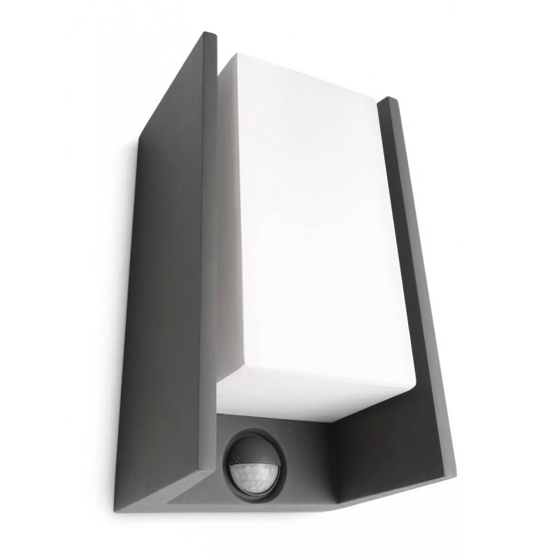 Philips myGarden IR ES wandlamp Bridge 42W bewegingsmelder antraciet
