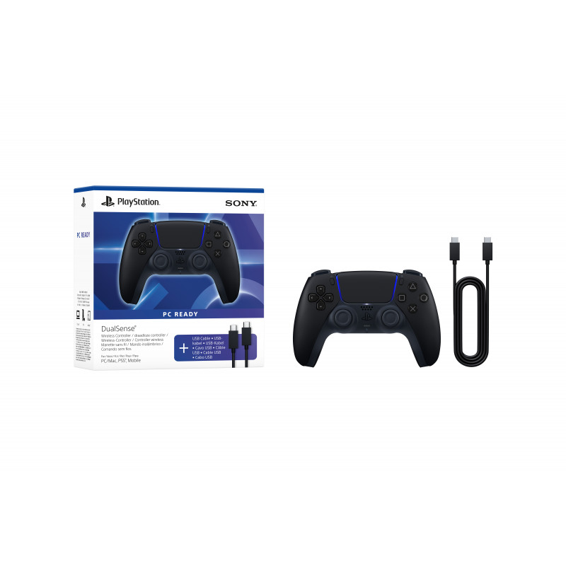 Sony PS5 DualSense draadloze controller middernachtzwart USB pc