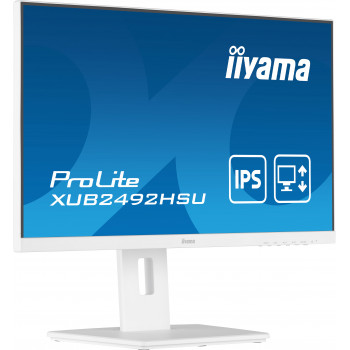 Iiyama ProLite XUB2492HSU-W5 23,8 inch Full HD IPS monitor met USB-hub en in hoogte verstelbare voet
