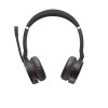 Jabra Evolve 75 MS stereo draadloze headset met actieve ruisonderdrukking, Microsoft Teams-gecertificeerd, dual-bluetooth-connectiviteit, busylight, on-ear, zwart