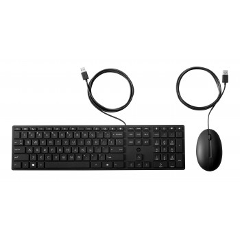 HP Desktop 320MK bedrade toetsenbord- en muisset, Russische layout, zwart 9SR36AA#ACB