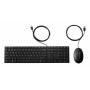 HP Desktop 320MK bedrade toetsenbord- en muisset, Russische layout, zwart 9SR36AA#ACB
