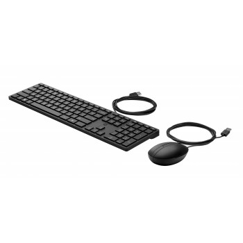 HP Desktop 320MK bedrade toetsenbord- en muisset, Russische layout, zwart 9SR36AA#ACB