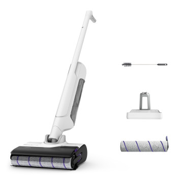 Rowenta GZ7540 X-Clean 10 draadloze nat- & droogzuiger, 60 min looptijd, zelfreiniging en zelfdroging, LED-display, 3 modi, 0,9L schoonwatertank