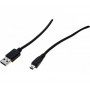 EXERTIS CONNECT Mini USB 2.0 kabel, USB-A stekker naar USB Mini-B 5-pin stekker, 1,0 m, zwart 532516