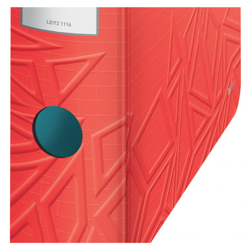 LEITZ Active Urban Chic ordner A4 82 mm lichtrood polyfoam duo-uitstraling ronde rug (1116-00-20)