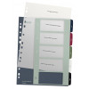 Leitz register 1235 Style DIN A4 1-5 polypropyleen meerkleurig 5 extra brede scheidingsbladen, PC-bedrukbaar 1235-00-00