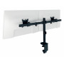 LEITZ Ergo Slim Dubbele monitorarm, bureauklem, zwart 61640095