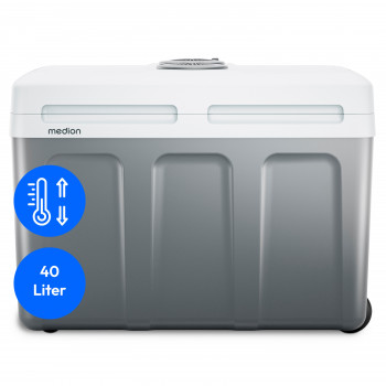 MEDION MD13102 TC45 thermoelektrische koelbox 40L grijs - koelen & verwarmen, 12V/220-240V/5V USB 50078386