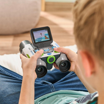VTech interactieve video-verrekijker | 2,4 inch kleuren-LCD, 2x optische & 4x digitale zoom, 5MP foto's, spellen, groen/zwart (80-6168604)