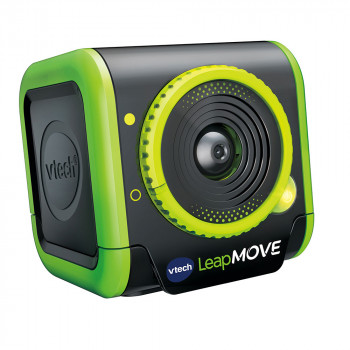 VTech LeapMOVE fitnesstracker voor kinderen met spellen en uitdagingen, kleuren-lcd, spatwaterdicht, oplaadbaar, blauw/groen 80-618704