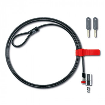 Dell Kensington ClickSafe beveiligingskabel voor Latitude, OptiPlex, Vostro, XPS - 1,8 m, sleutelslot, zwart/zilver (6DK21)