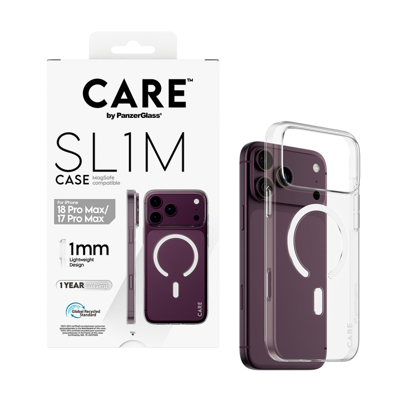 PanzerGlass CARE™ SL1M hoesje transparant met MagSafe voor iPhone 17 Pro Max