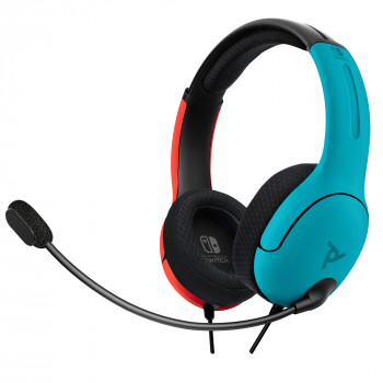 PDP Gaming LVL40 bedrade stereo gaming-headset voor Nintendo Switch, blauw/rood