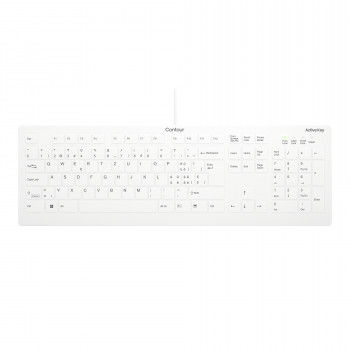 CHERRY DIGITAL HEALTH Active Key AK-C8112 medisch wasbare toetsenbord, full-size, USB, QWERTZ, wit AK-C8112-US-W/CH