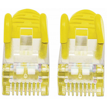 Intellinet High Performance Cat.7 SFTP netwerk-patchkabel, 15 m, RJ-45 stekker naar RJ-45 stekker, geel, halogeenvrij, snagless 741125