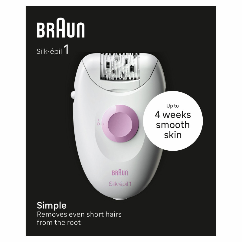 Braun Silk-épil 1 SE1-000 epileerapparaat (wit/roze) 7500435224949