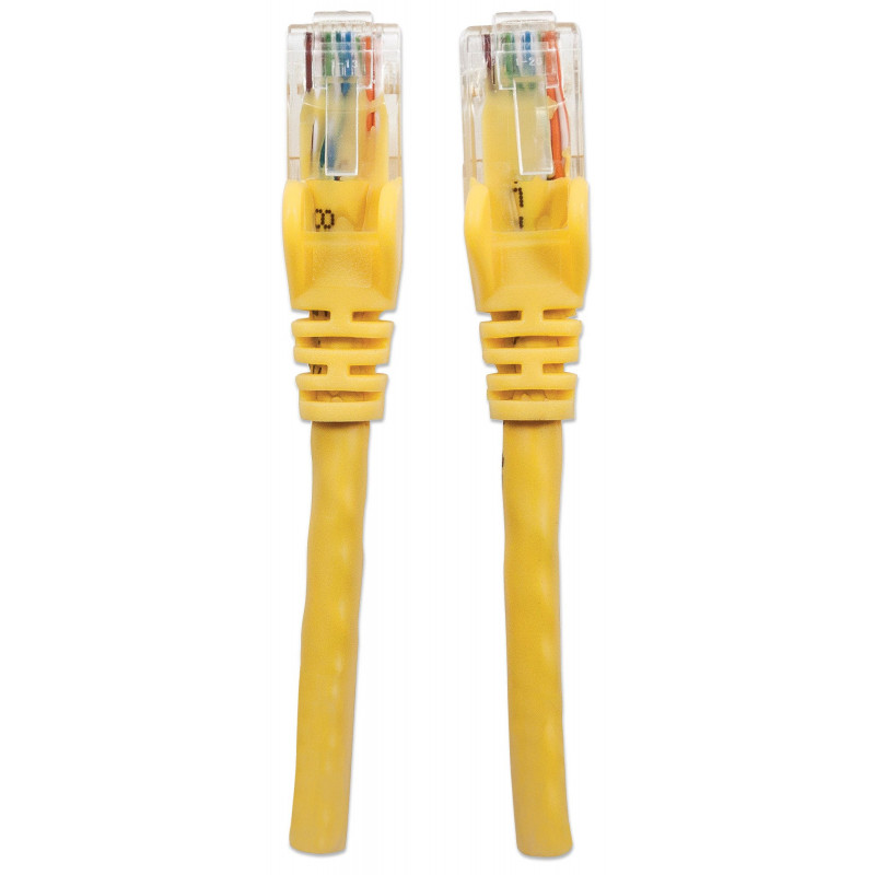 Intellinet Cat6 UTP patchkabel, 2 x RJ45, aangegoten knikbescherming, 15,0 m, geel (342407)