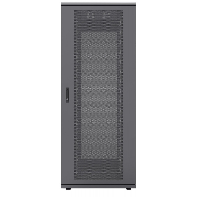 Intellinet 42U 19 inch netwerkkast, zwart RAL 9005, 600x1000mm, afsluitbare glazen deur 713733