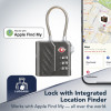 Cellularline TRACY LOCK slim hangslot met Bluetooth-tracker via Apple Find My, zwart 61302