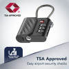 Cellularline TRACY LOCK slim hangslot met Bluetooth-tracker via Apple Find My, zwart 61302