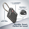 Cellularline TRACY LOCK slim hangslot met Bluetooth-tracker via Apple Find My, zwart 61302