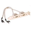 ACT SB2400 8-voudige stekkerdoos met 2 USB-A oplaadaansluitingen, 1,5 m kabel, zwart