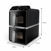 Philips Ovi Stacked Dual Basket 4000 heteluchtfriteuse 9L 2700W zwart & zilver NA461/00