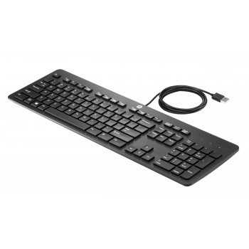 HP Business Slim USB-toetsenbord - Spaanse QWERTY, spatwaterbestendig, zwart