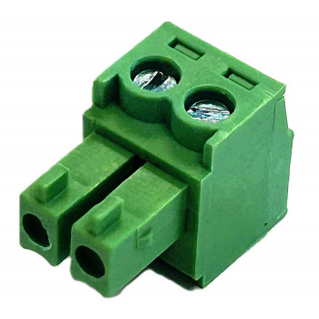 VIVOLINK 2-polige groene Phoenix-stekkerverbinder, 5,08 mm rastermaat, schroefaansluiting, 12 A, 320 V