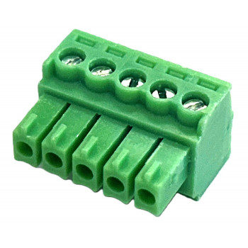 VIVOLINK 5-polige Phoenix schroefklemstekker, 5,08 mm rastermaat, groen