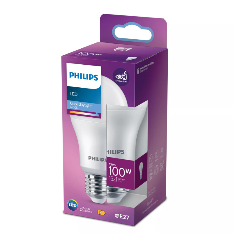 Philips LED-lamp A60 E27, equivalent van 100 W