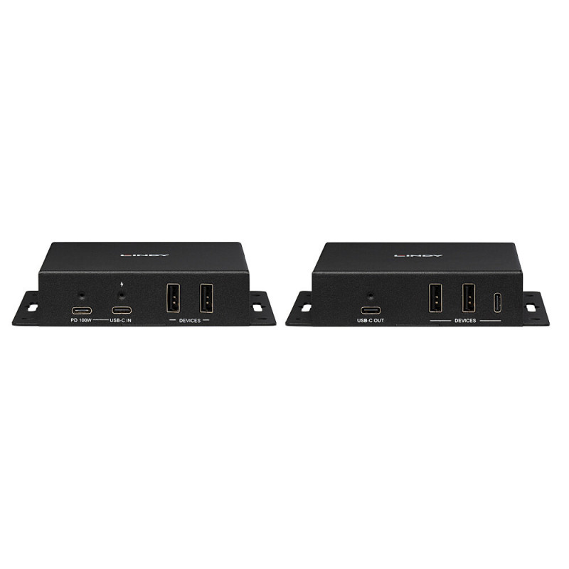 Lindy 100m Cat.6A Type-C 4K60 video- en data-HDBaseT 3.0 extender (39347)