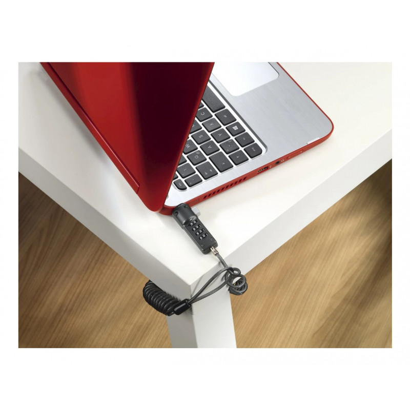 Hama 4-cijferig combinatieslot voor laptops en netbooks, antraciet (00054106)