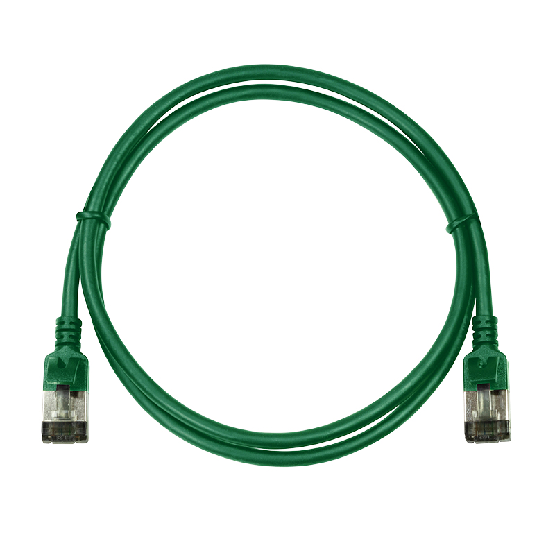 LogiLink SlimLine Cat 6a STP patchkabel RJ-45 5m groen RAL 6029 CQ9075S