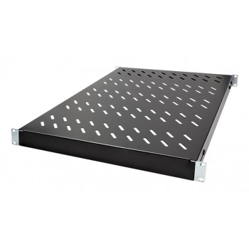 LogiLink 19 inch rack-legbord 1U verstelbare diepte 570 mm geperforeerd zwart voor 800 mm diepe kasten SF0800B