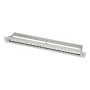 LogiLink 19 inch Keystone patchpanel, 24 poorten, afgeschermd, lichtgrijs (RAL7035), 1U, voor maximaal 24 Keystone-modules, 1 st. (NK4073)