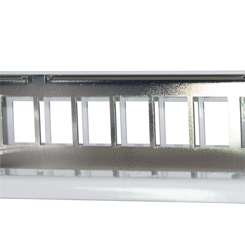 LogiLink 19 inch Keystone patchpanel, 24 poorten, afgeschermd, lichtgrijs (RAL7035), 1U, voor maximaal 24 Keystone-modules, 1 st. (NK4073)