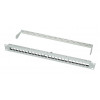 LogiLink 19 inch Keystone patchpanel, 24 poorten, afgeschermd, lichtgrijs (RAL7035), 1U, voor maximaal 24 Keystone-modules, 1 st. (NK4073)