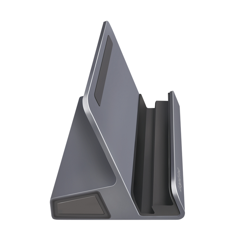 LogiLink UA0408 USB-C dockingstation met tabletstandaard, HDMI 4K@60Hz, 100W PD, Gigabit Ethernet, zilver