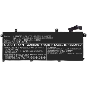 CoreParts MBXLE-BA0257 Li-Ion laptopaccu voor Lenovo ThinkPad T440/T450/T460/X240/X250/X260 (11,1V, 2200mAh, 24Wh, 3 cellen, zwart)