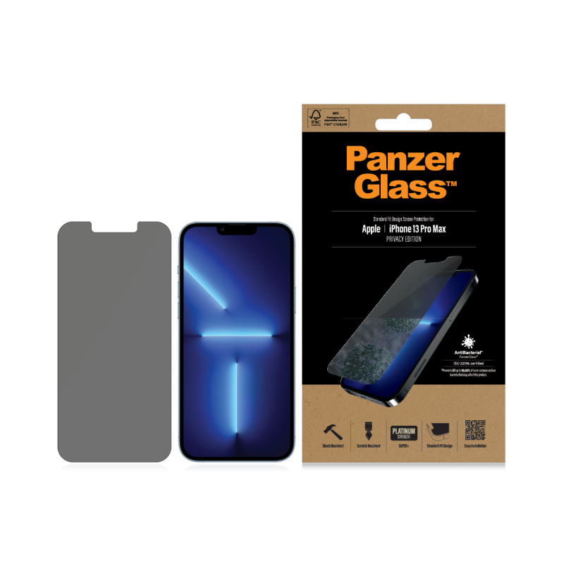 PanzerGlass P2743 gehardglas beeldschermfolie voor Apple iPhone 13, 13 Pro, 14