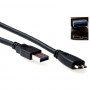 ACT Advanced Cable Technology SB3031 USB-A naar Micro-USB B kabel 2m zwart