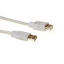 ACT SB2199 USB 2.0 verlengkabel 1m ivoor USB-A stekker naar USB-A bus