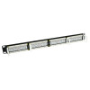 ACT 24-poorts CAT6 UTP 45° gehoekt patchpaneel, 1U, zwart (PP1013)