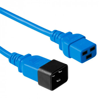ACT Advanced Cable Technology C19 naar C20 stroomkabel 1,2 m blauw (AK5093)