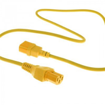 ACT netkabel C14 - C15 geel 1,2 m (AK5307)