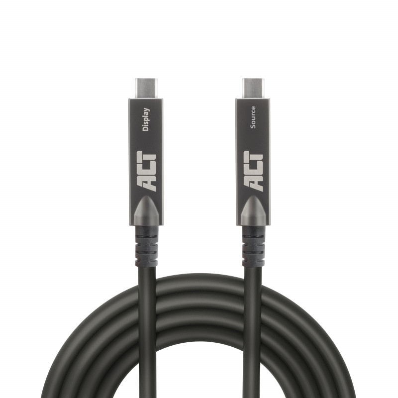 ACT USB-C 3.2 Gen2 actieve optische kabel (AOC), voor touchpanels, video, data, stroom, 15m (AK4335)