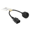 ACT netkabel C14 naar type E bus 0,2 m zwart 10A AK5385